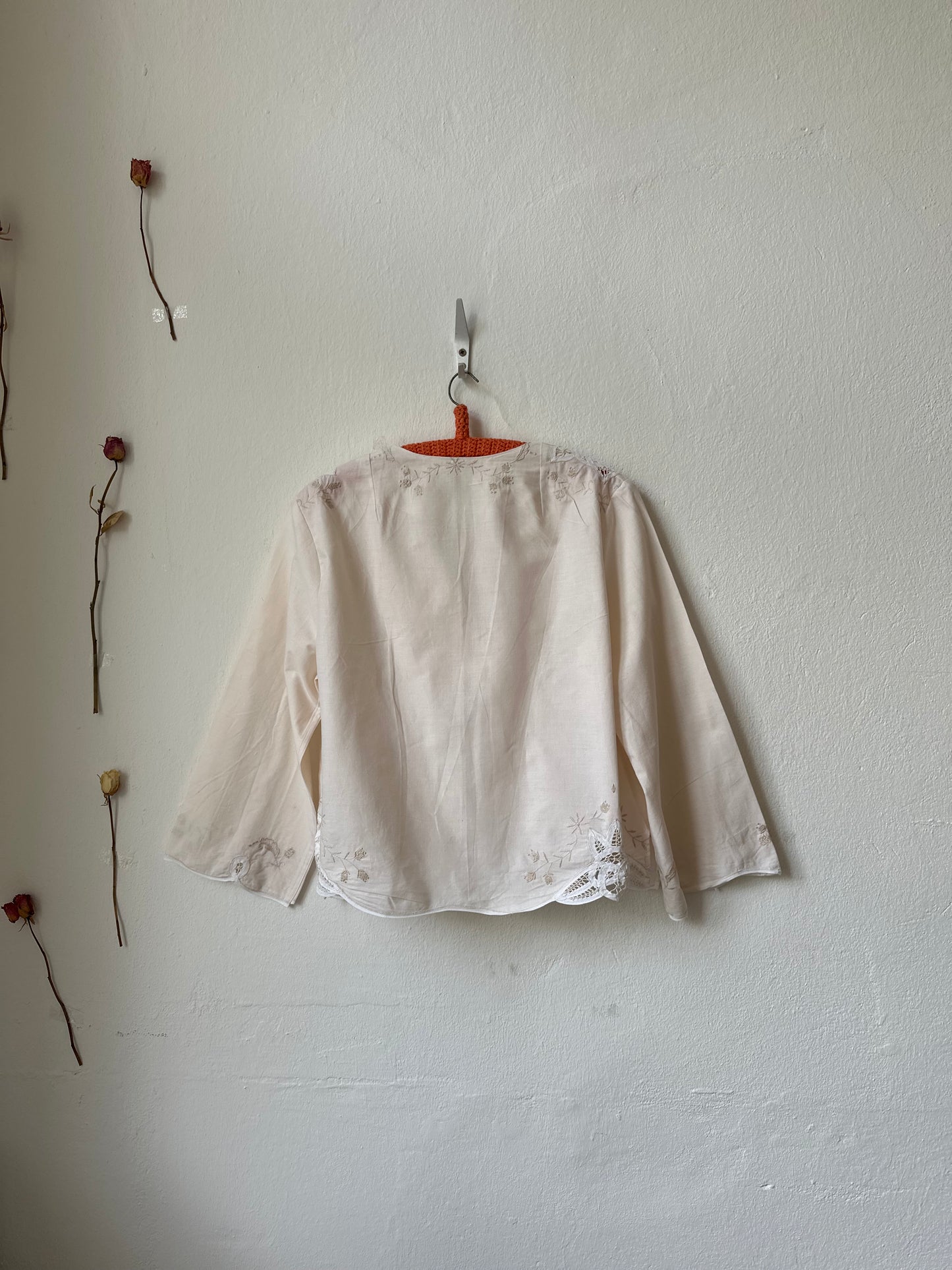 Beth Blouse - Beige Lace