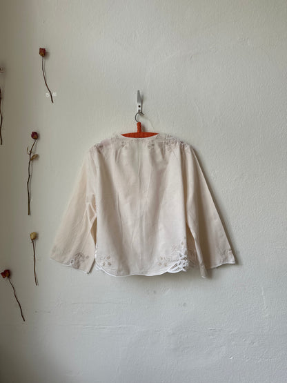 Beth Blouse - Beige Lace