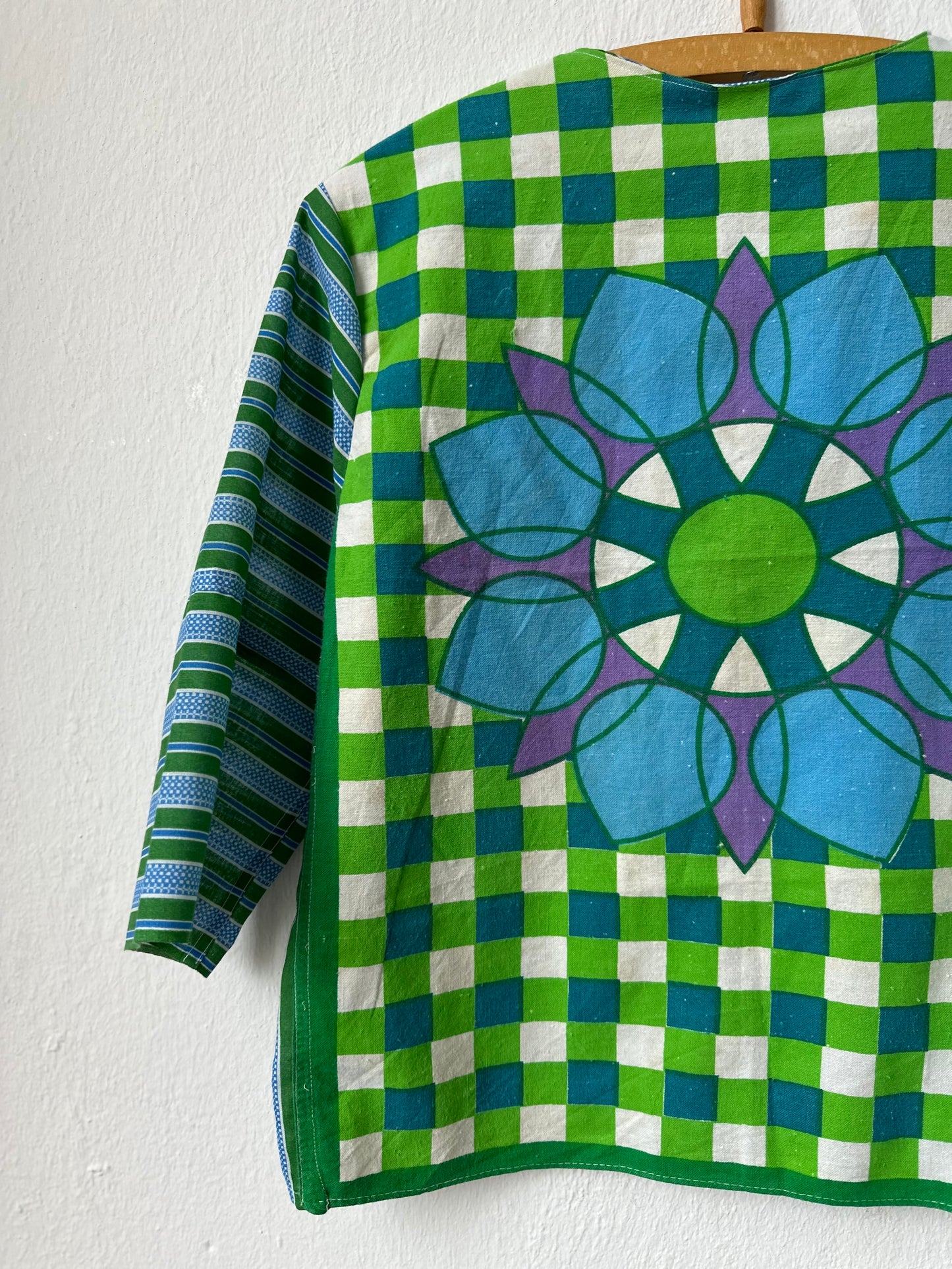 Beth Blouse - Blue and Green
