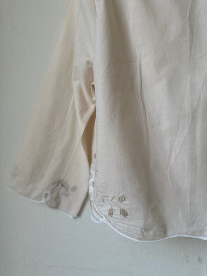 Beth Blouse - Beige Lace