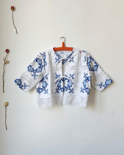 Beth Bluse - Weiße Spitze