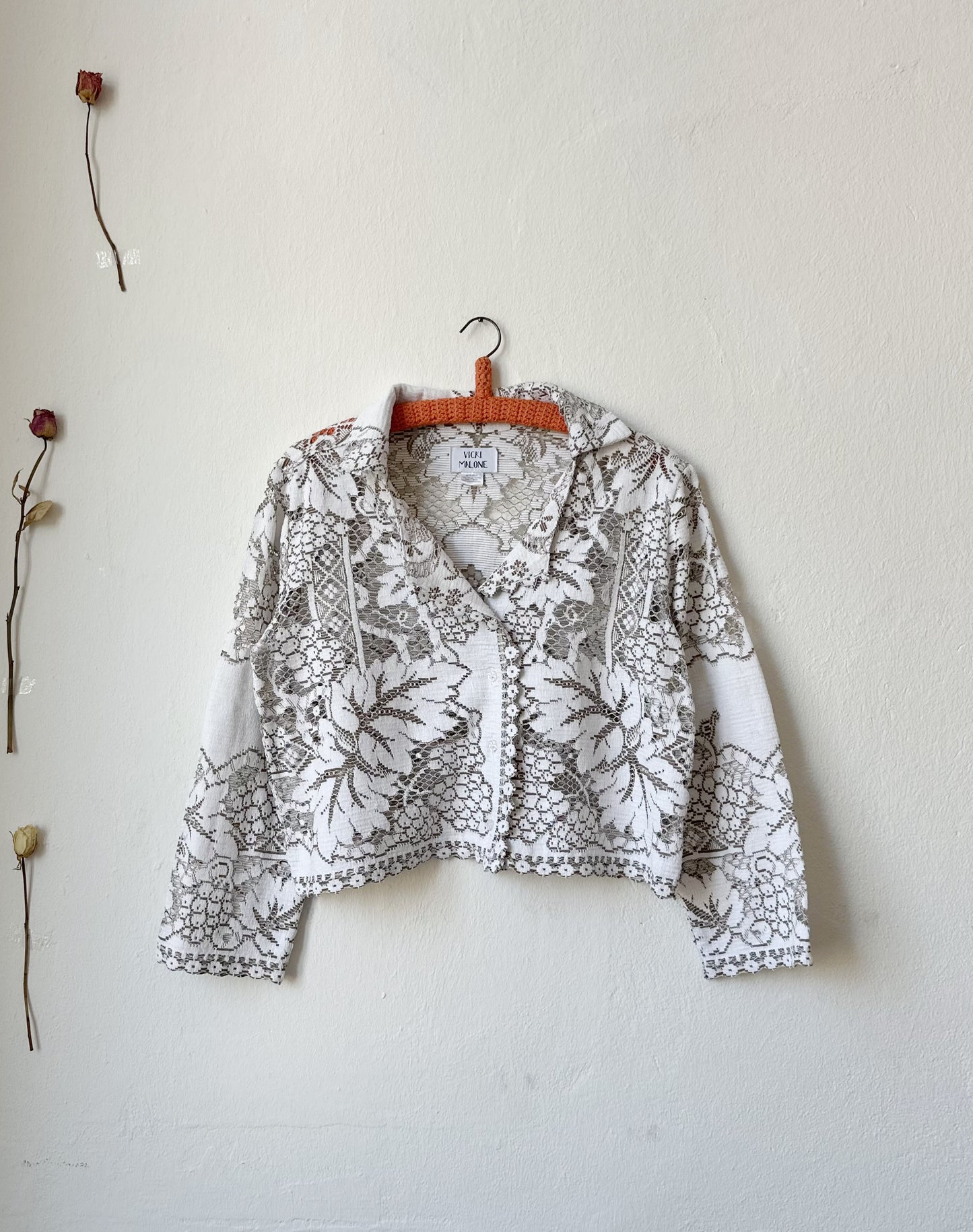 Beth Bluse - Weiße Spitze