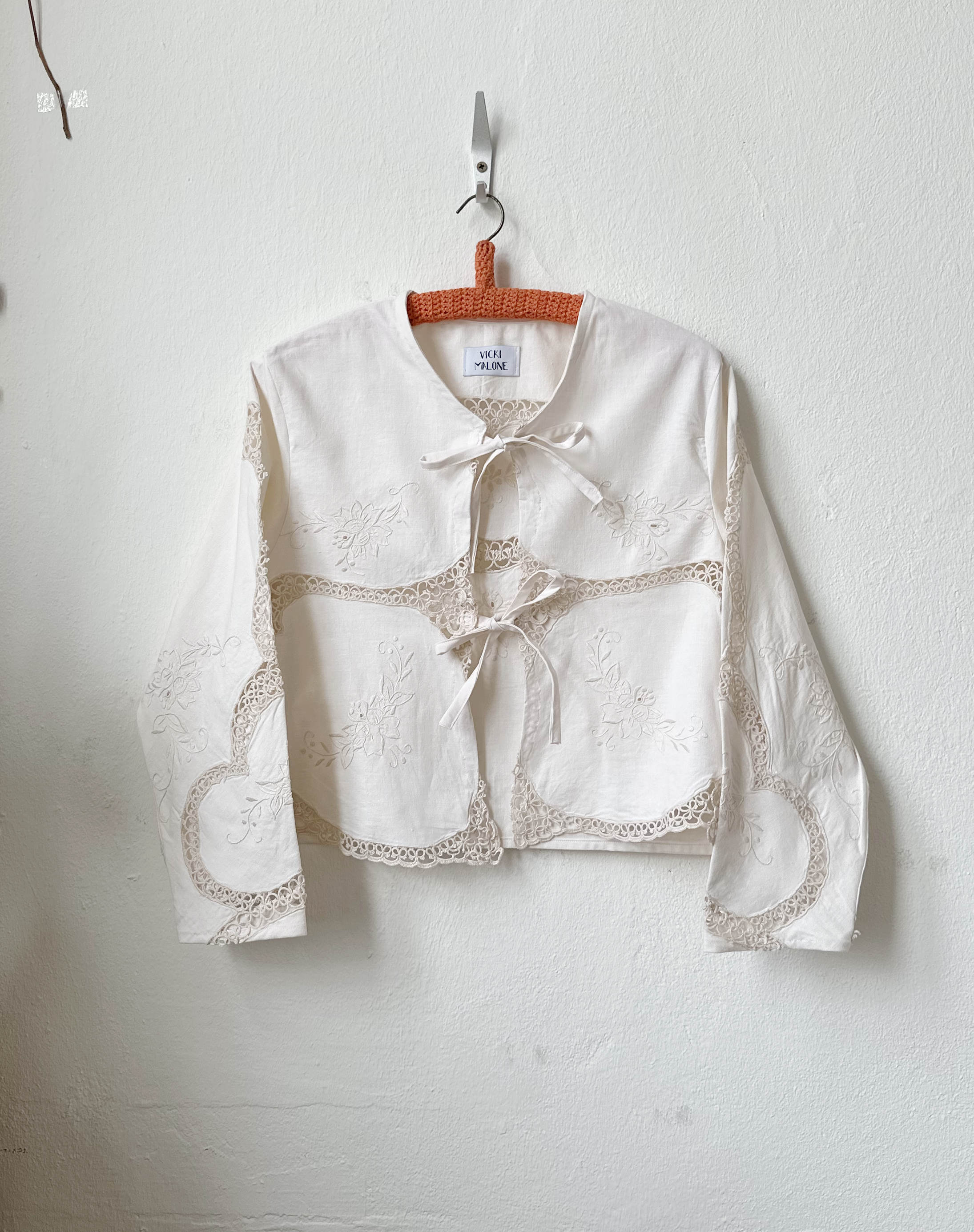 Vintage Lace Blouse Handmade | Embroidered Cotton | Slow Fashion