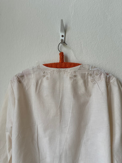 Beth Blouse - Beige Lace