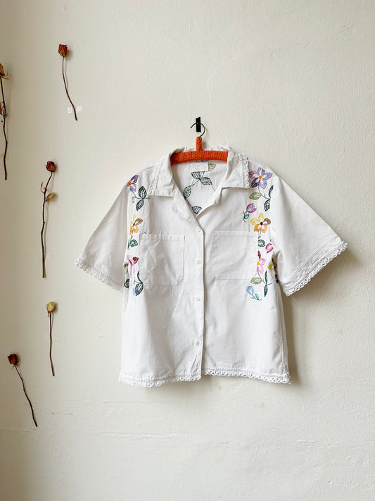 Kirsten Cabana Shirt - Regenbogenblumen