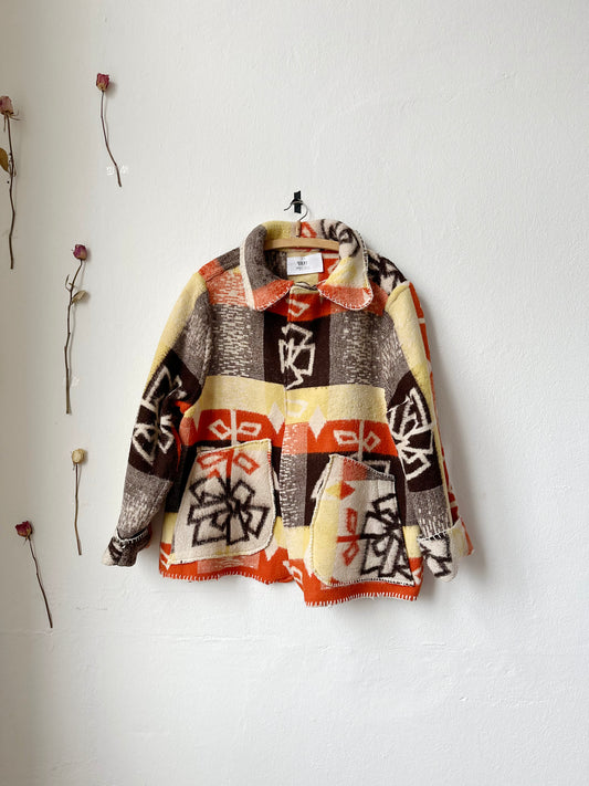 Cath Arbeitsmantel Coat - Rote Steppdecke