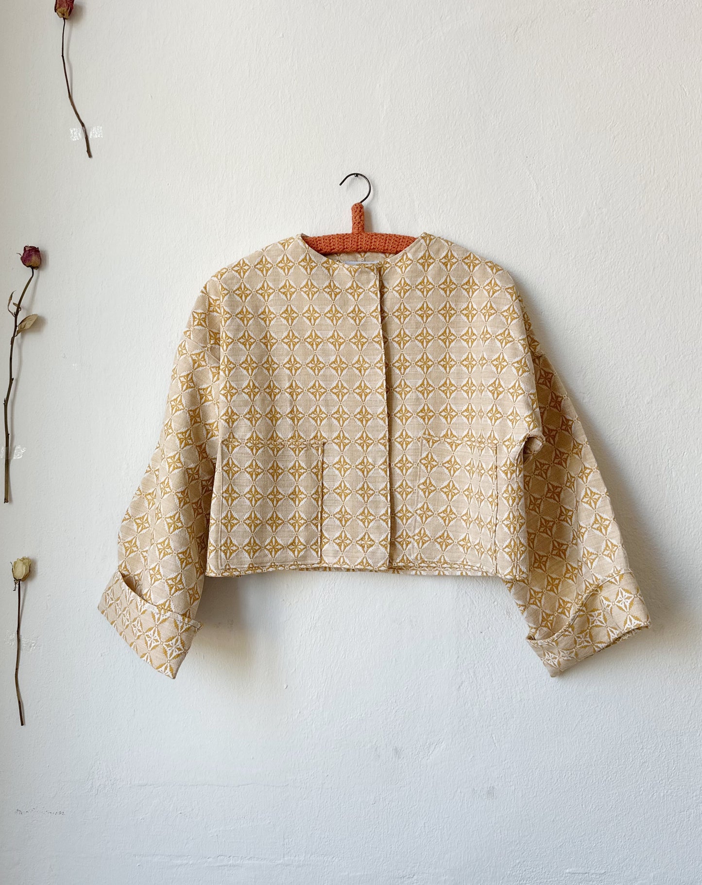 Iti Jacket - Mustard Jacquard