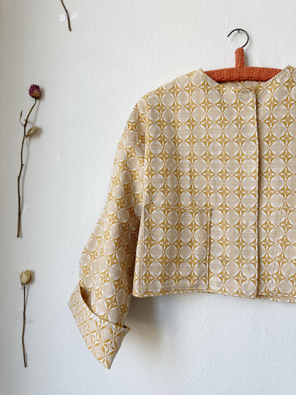 Iti Jacket - Mustard Jacquard
