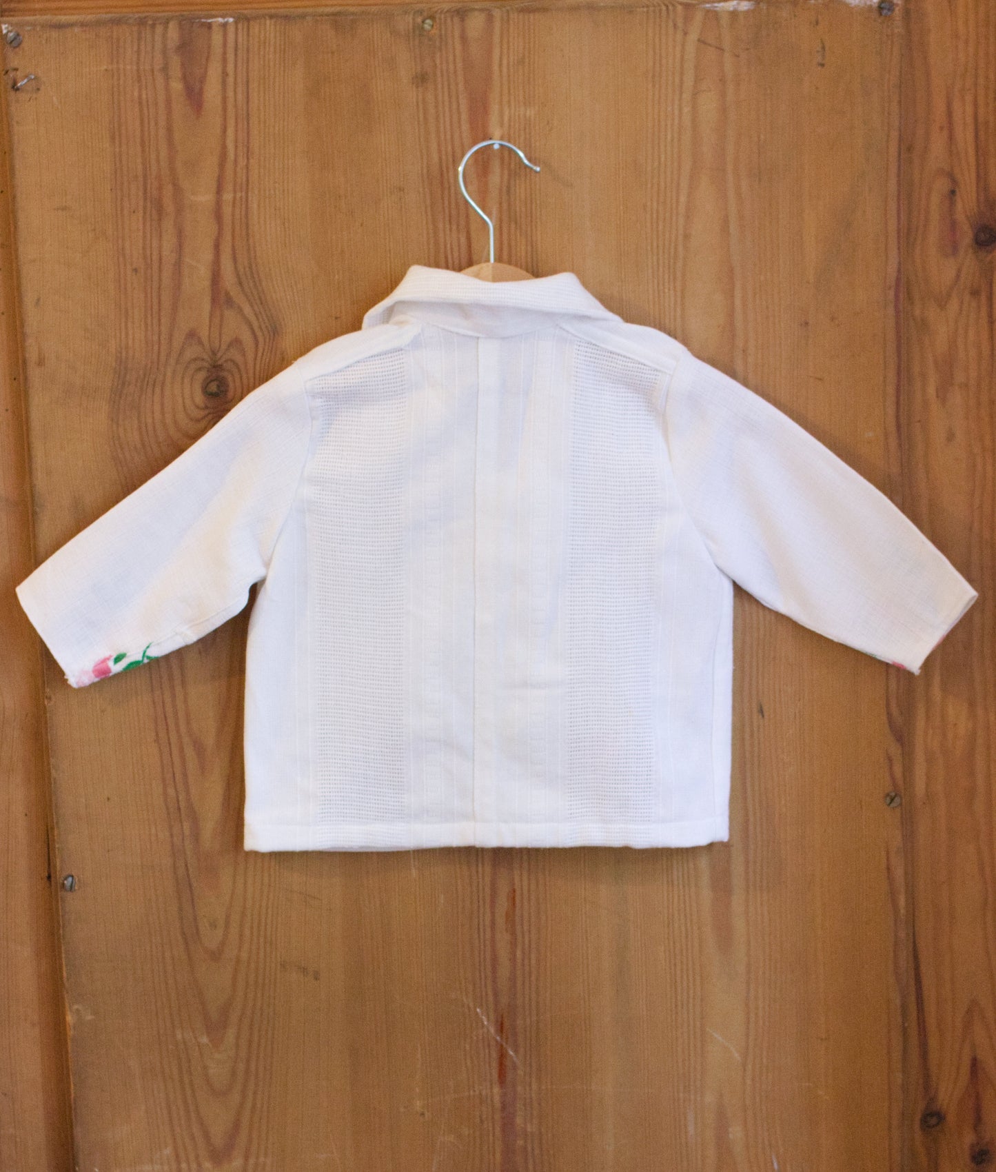 Pale Rose Embroidered Baby Shirt