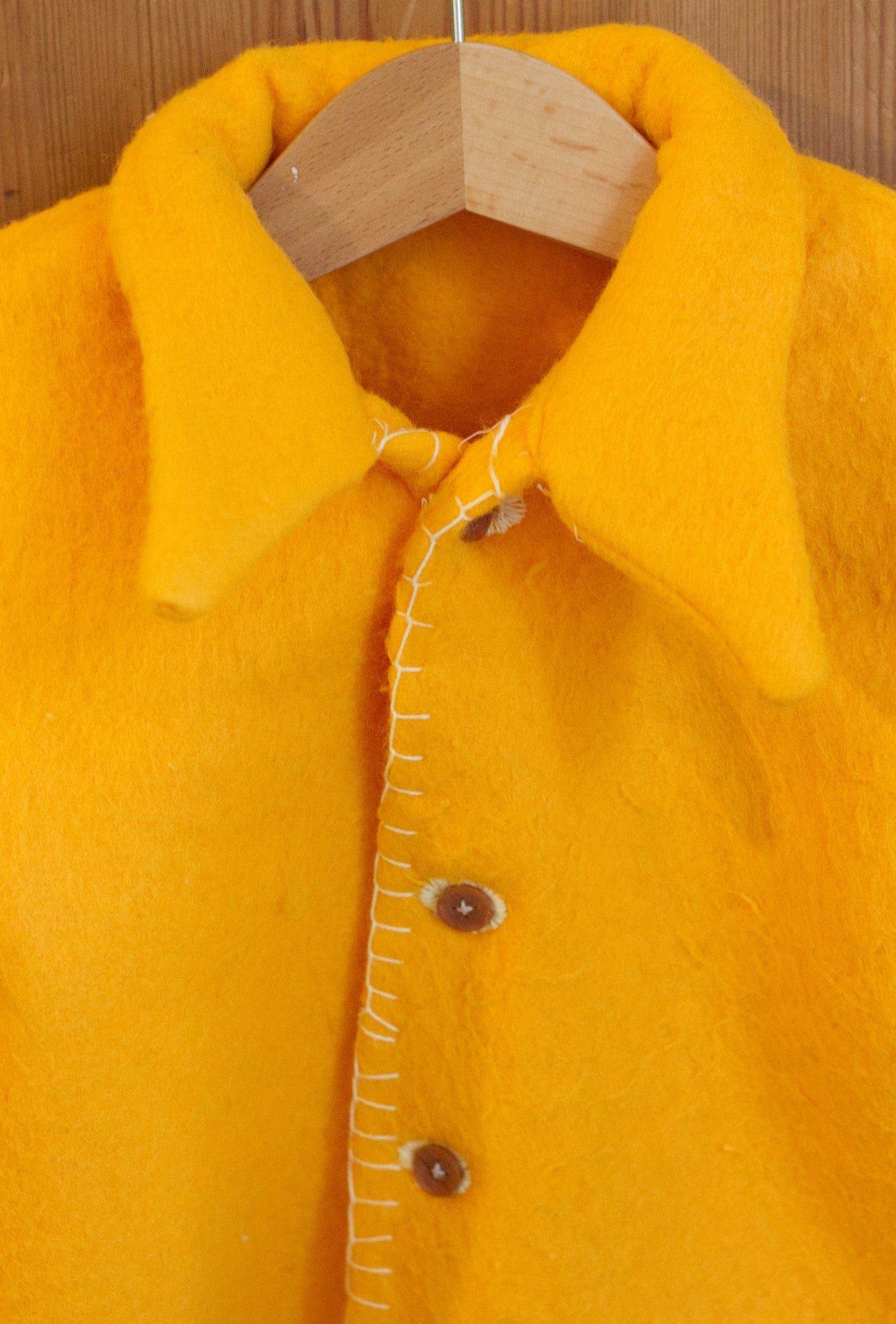 Orange Felt Baby Jacket